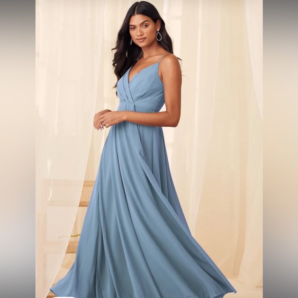 Lulu's Sky Blue Maxi Dress